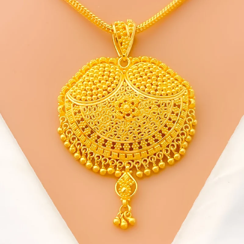 Bold Charming 22k Gold Pendant