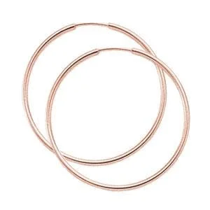 14K Rose Gold 1.5X30mm Endless Earrings