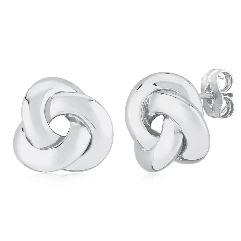 Sterling Silver Sm. Knot Earrings