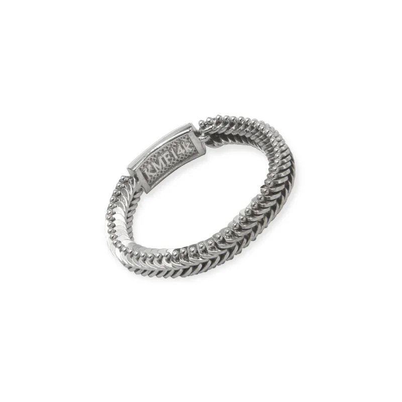 Alexandre 14K White Gold Imperial Rope Rings