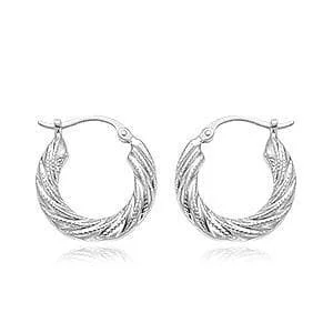 Sterling Silver Sm. Swirl Shell Earrings