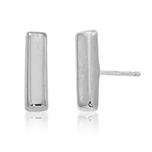 Sterling Silver Sm. Bar W/Post Earrings