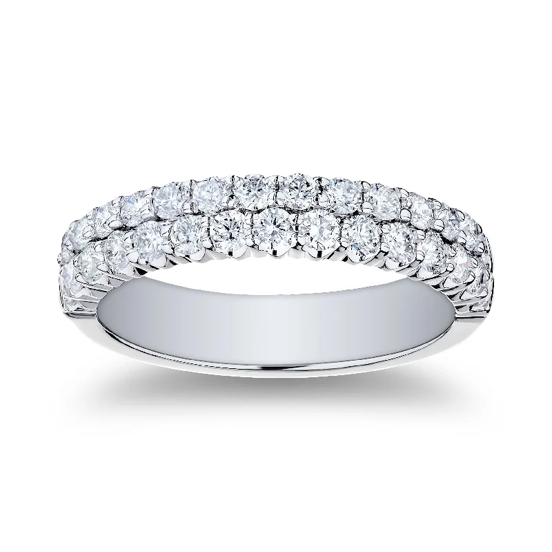 Bremer Jewelry Round Diamond Half Anniversary Fashion Ring in Platinum (0.90ctw)