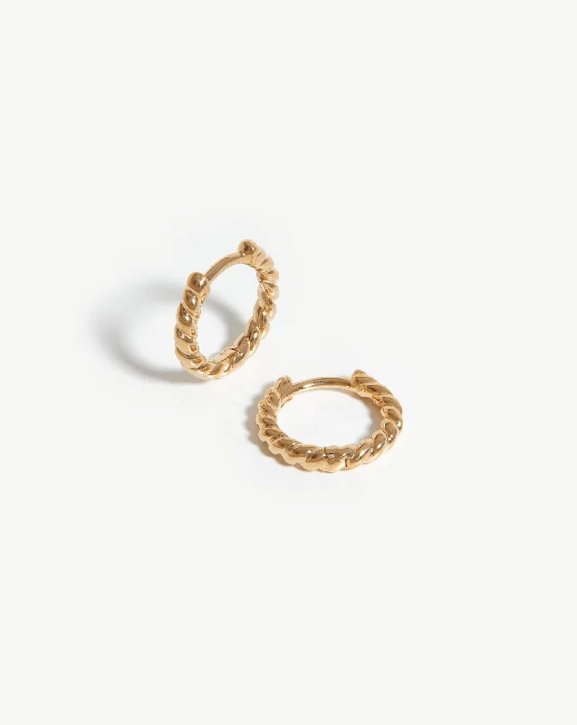 silver dragon claw ring Fine Rope Huggies