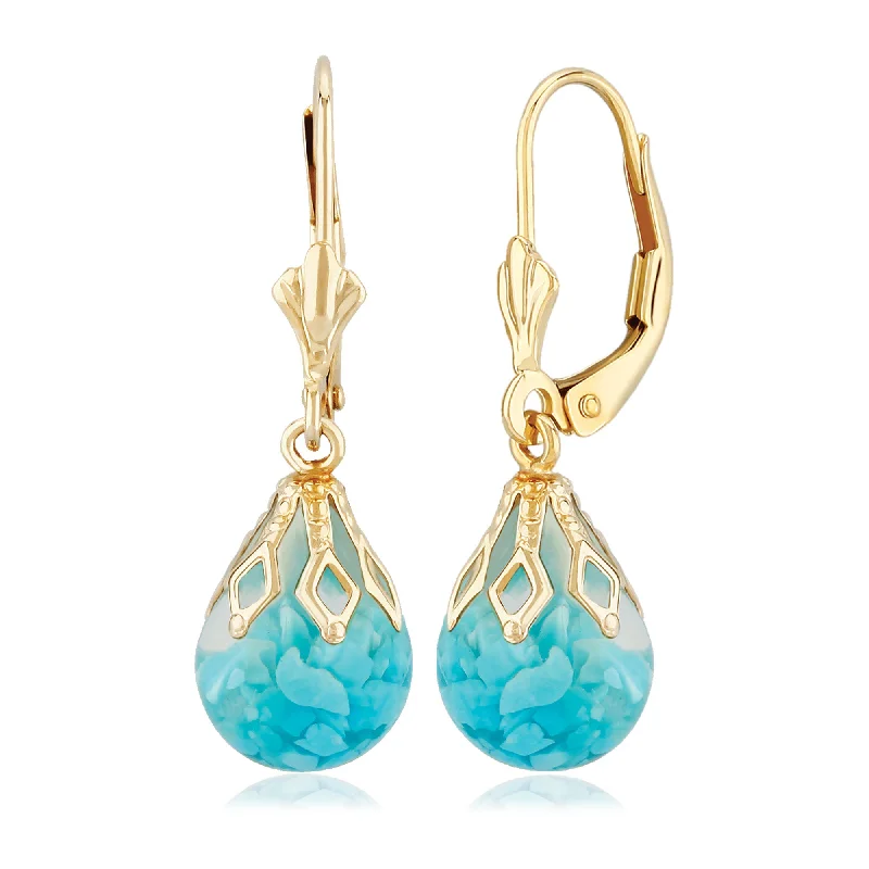 Floating Turquoise Earrings