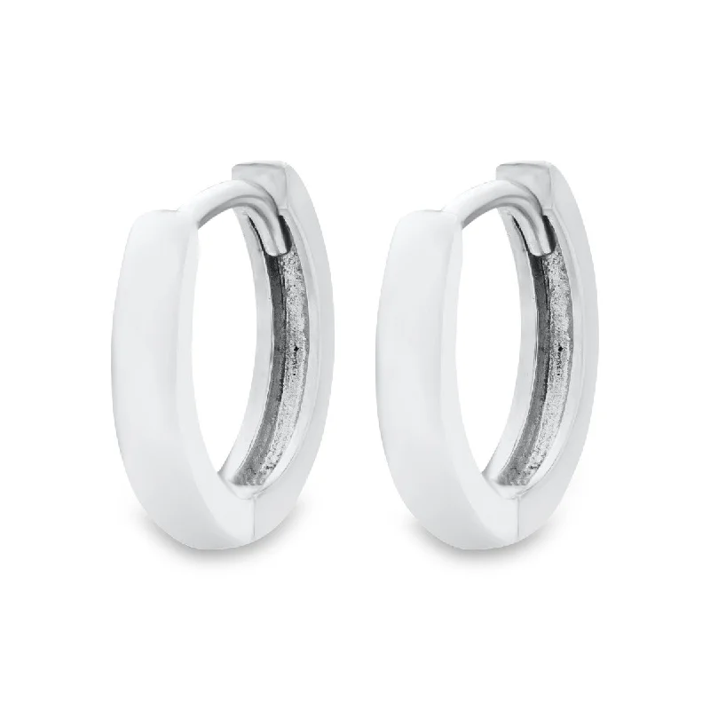 Kiddie Kraft Sterling Silver 11MM Huggie Hoop Earrings