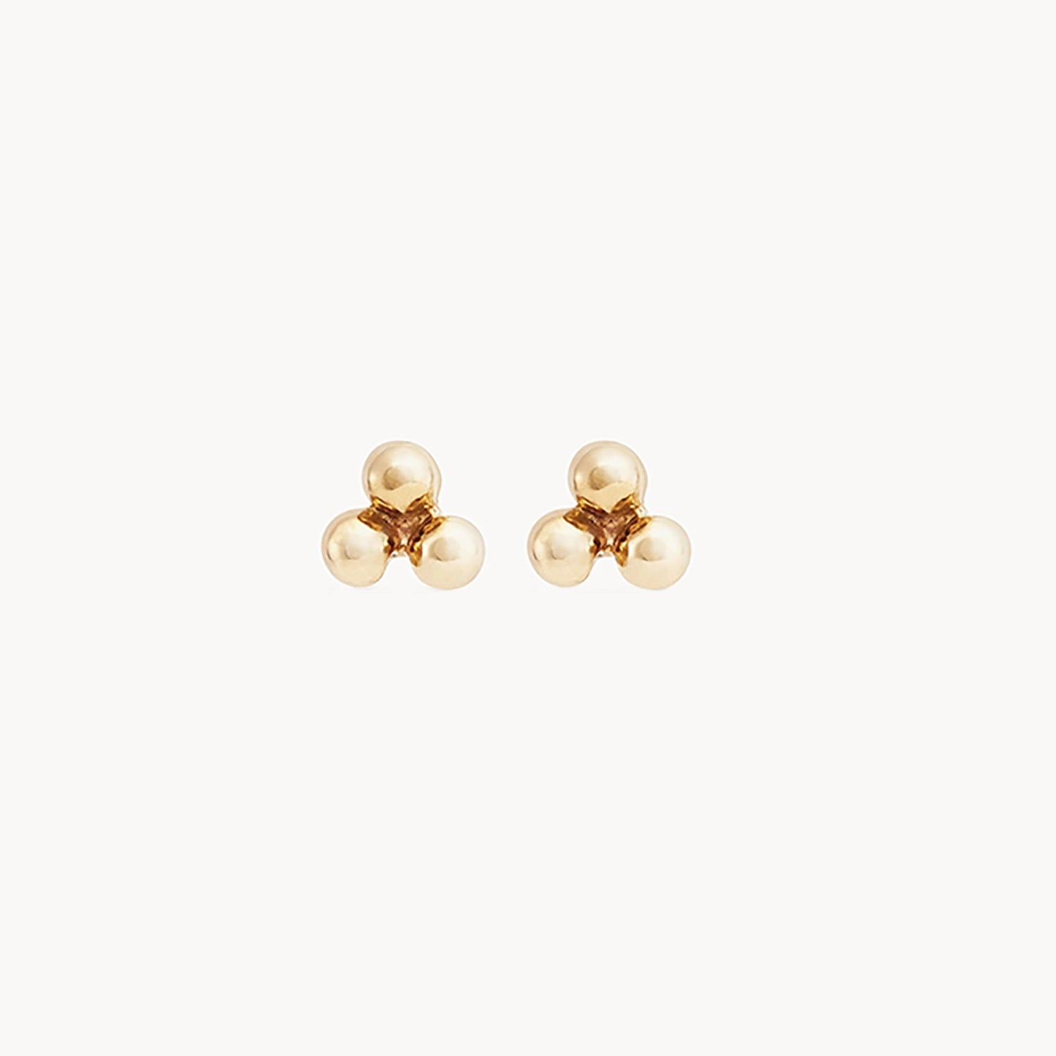 vintage pearl engagement ring Large abacus tripod earring - 14k yellow gold