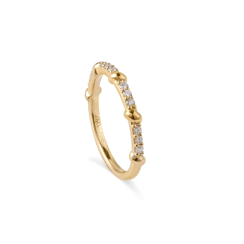 Diamond Rope 18K Gold Ring