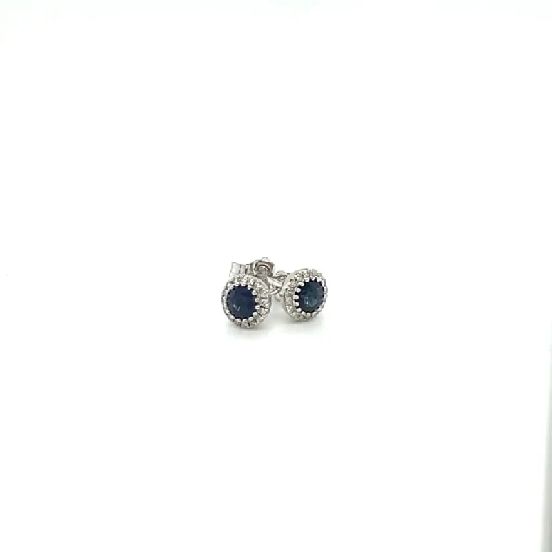 Sapphire and Diamond Earrings at Regard Jewelry in Austin, Texas