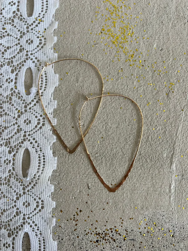 real tiger’s eye bead bracelet Large Hammered Teardrop Dream Hoops