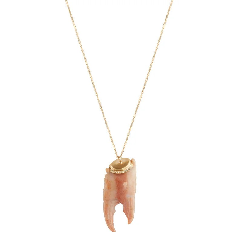 Crab Claw Pendant Necklace