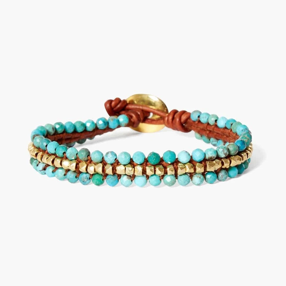 Koa Wrap Bracelet Turquoise Mix