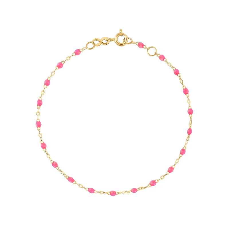 Classic Gigi Bracelet Pink , 6.7"