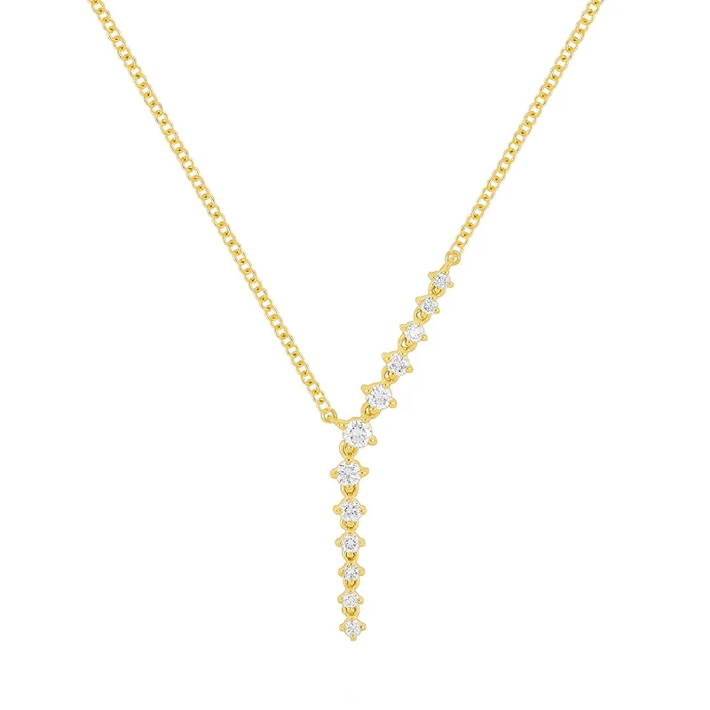 Waterfall Necklace - Yellow Gold