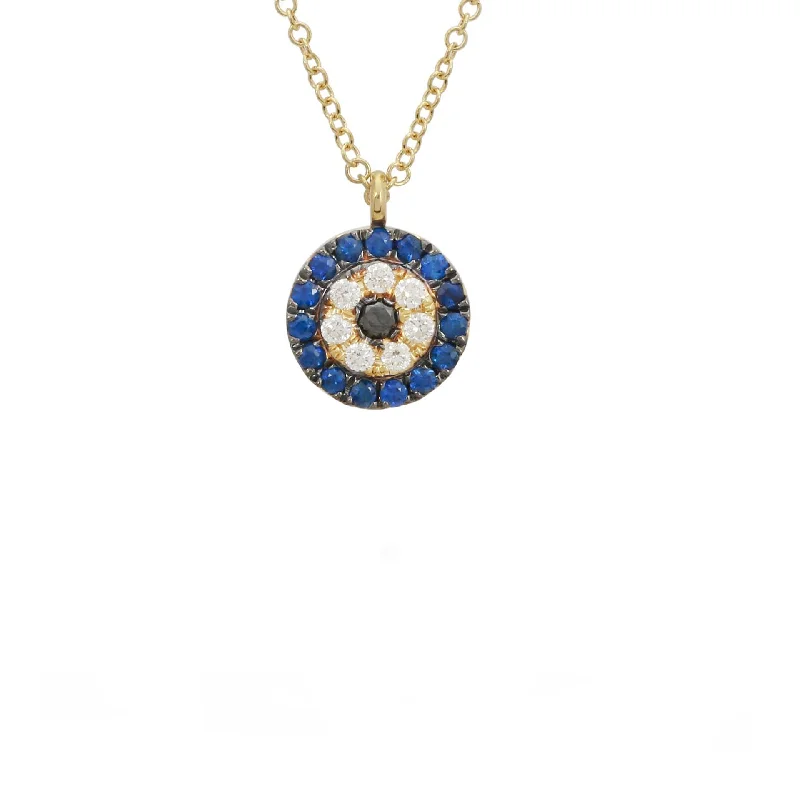 Evil Eye Circle Necklace