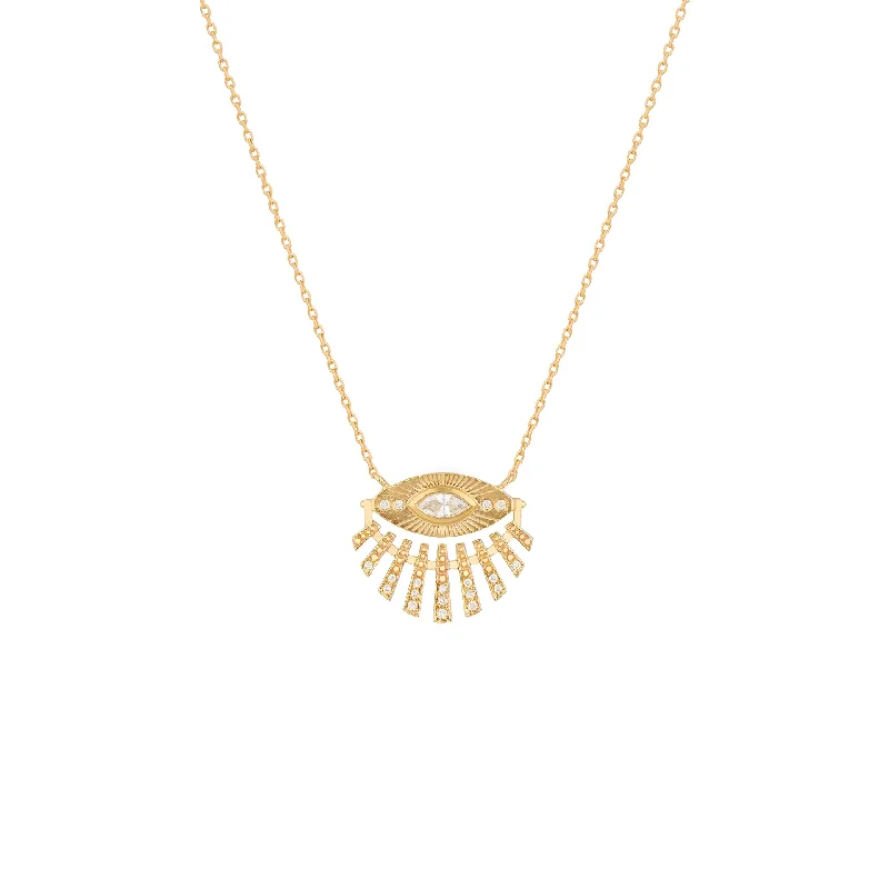 Sun Eye Diamond Necklace