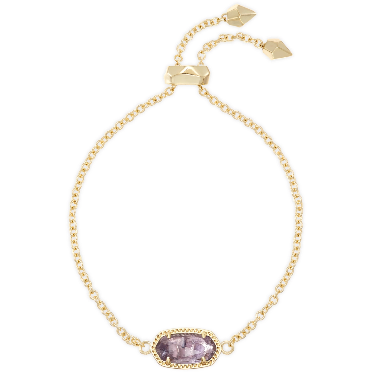 Kendra Scott Elaina Bracelet in Gold with Purple Amethyst