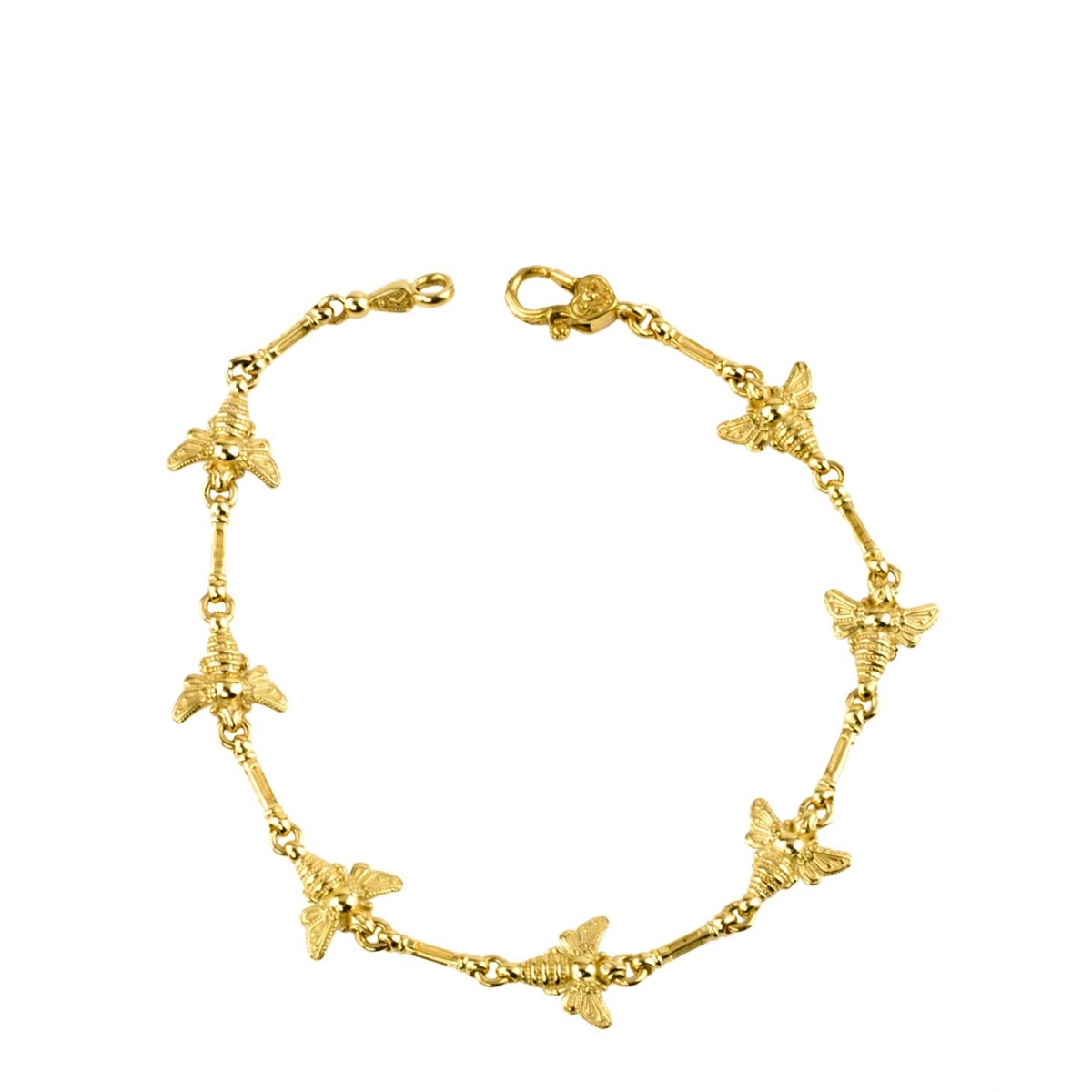 Konstantino Melissa 18K Yellow Gold Bumble Bee Link Bracelet