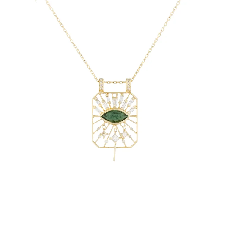 Open Eye Green Tourmaline Necklace