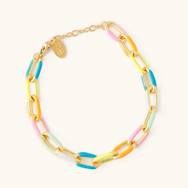 large statement turquoise ring Poppy Colorful Bracelet