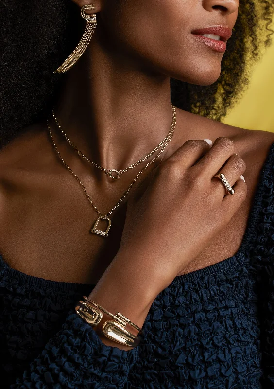 celestial crescent moon bracelet The Short Circuit Bangle