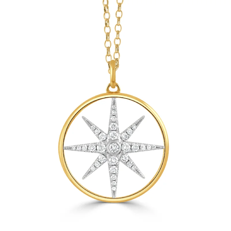rose gold anklet chain 18K YELLOW AND WHITE GOLD DIAMOND PENDANT