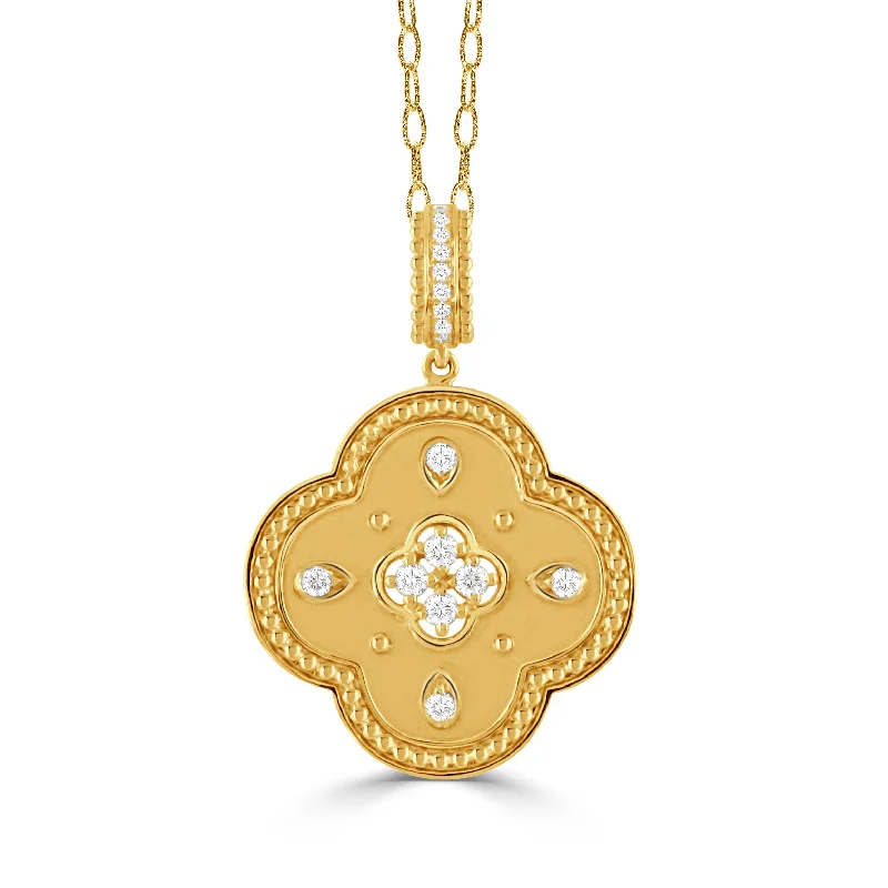 dainty ruby stacking rings 18K YELLOW GOLD DIAMOND PENDANT