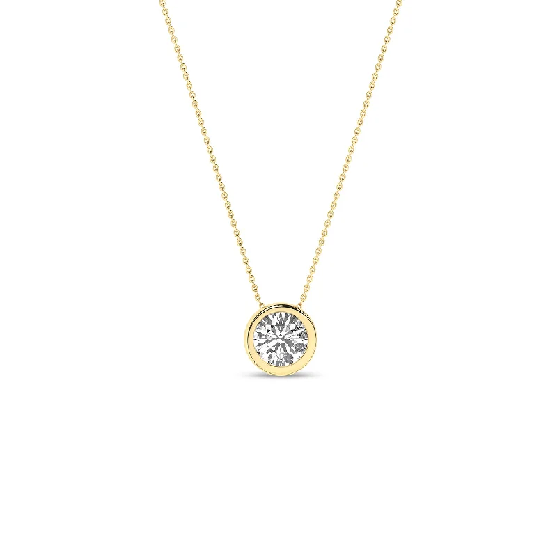 gold wedding band for men Encompassing Round Necklace