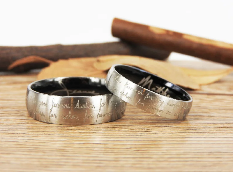 vintage rose-cut diamond ring Handmade Your Marriage Vow & Signature Rings Wedding Rings, Two Tones Matching Wedding Bands, Titanium Couple Rings Set vintage rose-cut diamond ring Handmade Your Marriage Vow & Signature Rings Wedding Rings, Two Tones Matching Wedding Bands, Titanium Couple Rings Set