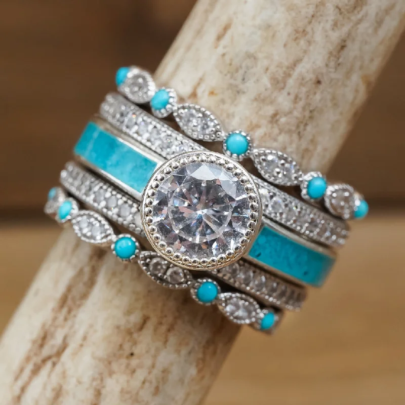 hexagon-shaped engagement ring unique The Hermosa Creek