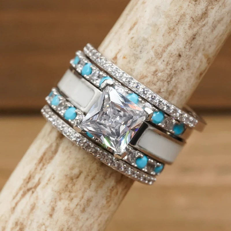 solid gold cartilage hoop The Victoria Falls Wedding Set