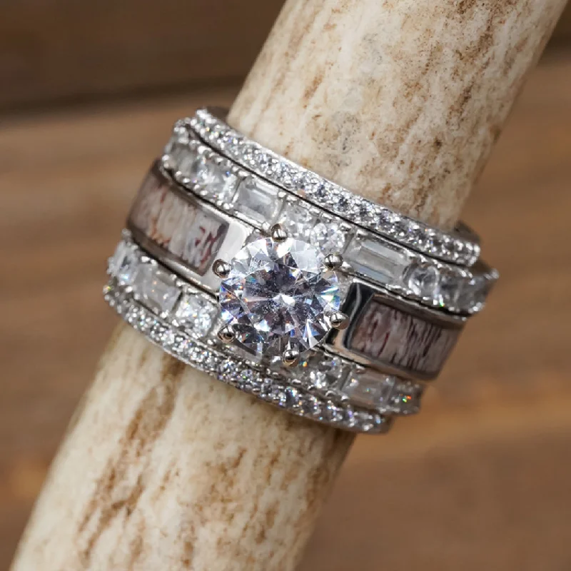 classic tennis bracelet white gold The Whitehaven Ultimate Bridal Stack